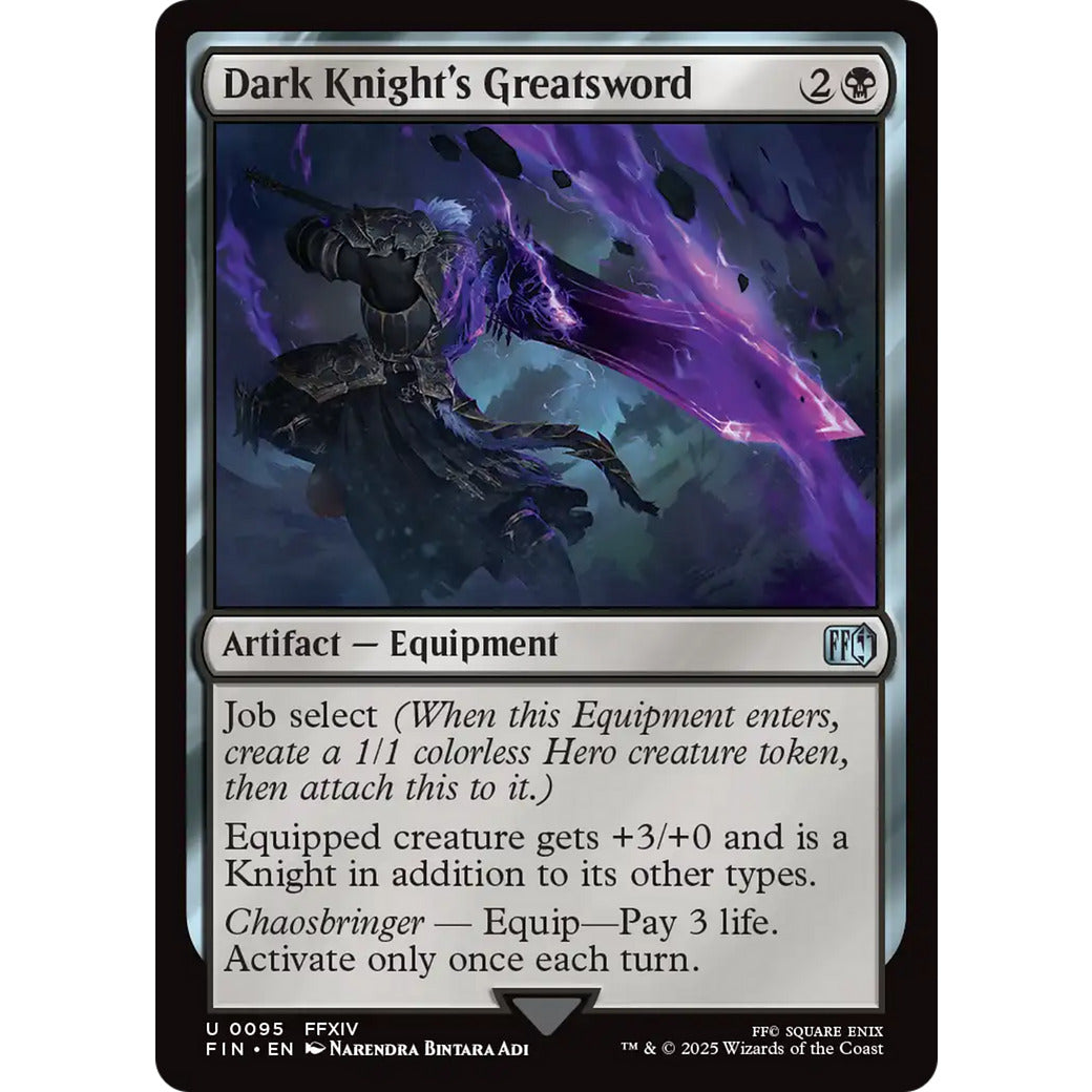 Dark Knight's Greatsword (Universes Beyond: FINAL FANTASY) Near Mint Foil