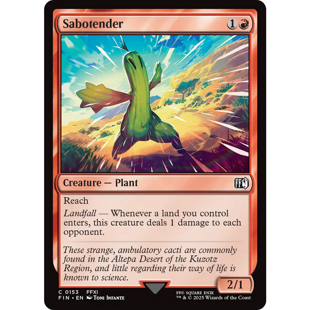 Sabotender (Universes Beyond: FINAL FANTASY) Near Mint Foil
