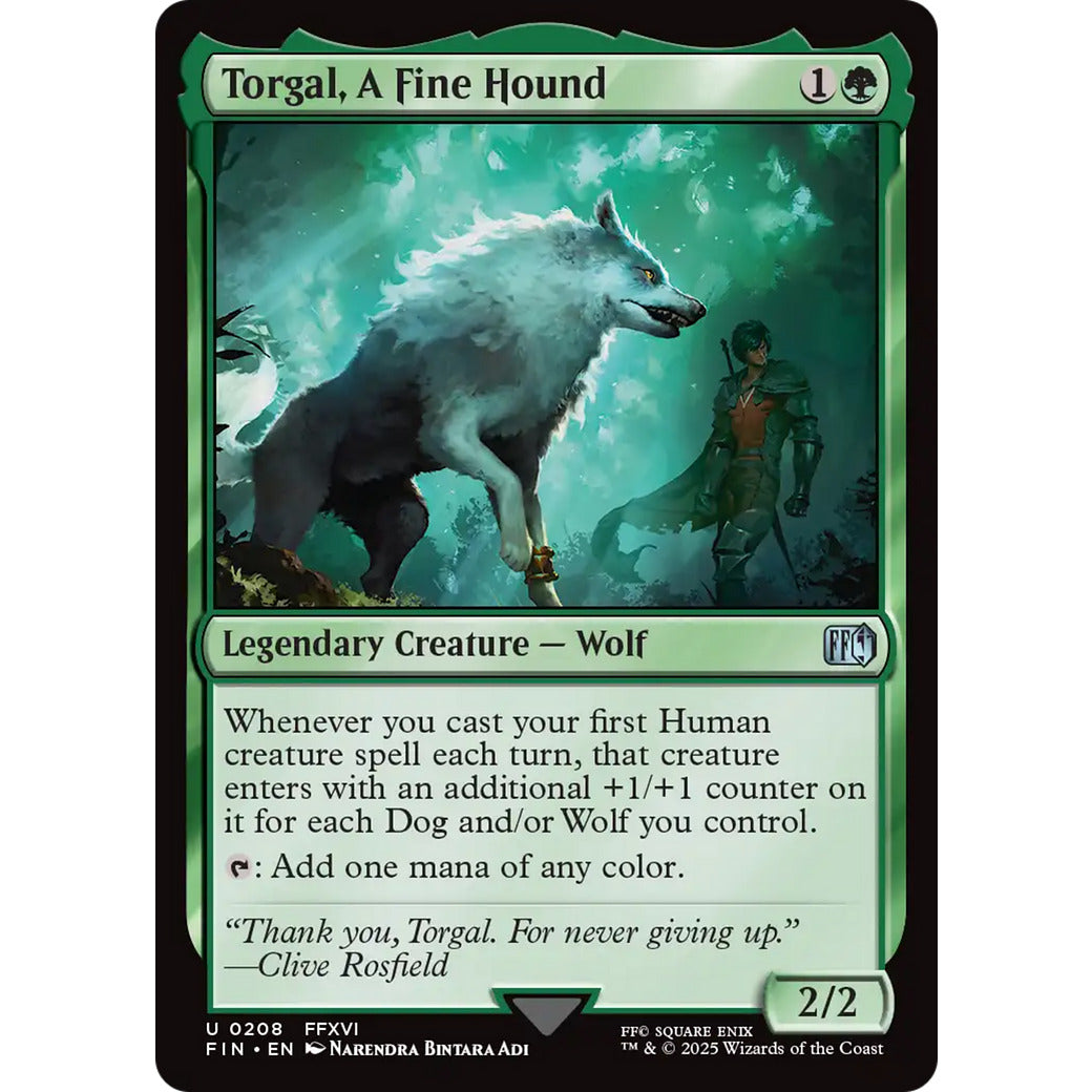 Torgal, A Fine Hound (Universes Beyond: FINAL FANTASY) Near Mint Foil