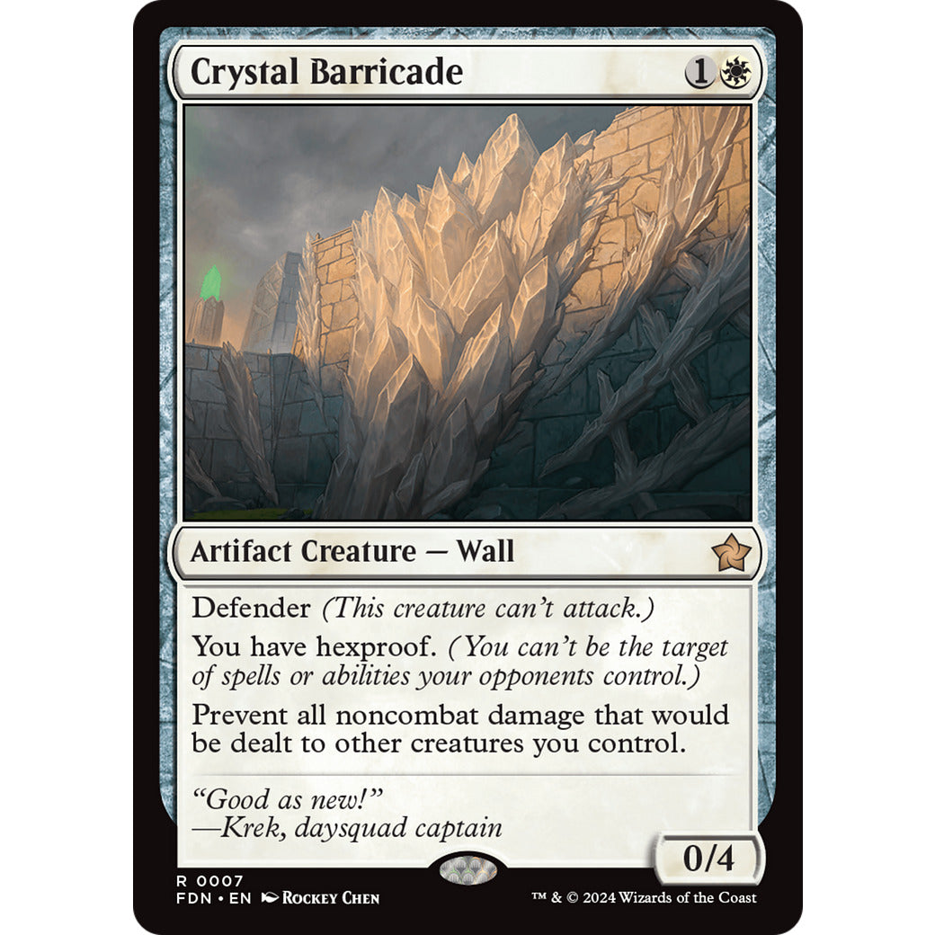 Crystal Barricade (Foundations) Near Mint
