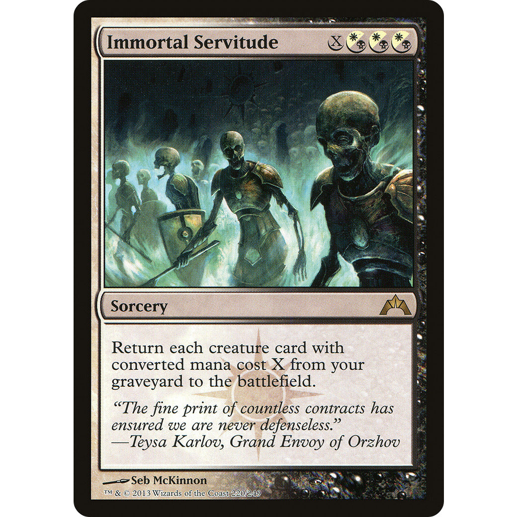 Immortal Servitude (Gatecrash) Light Play
