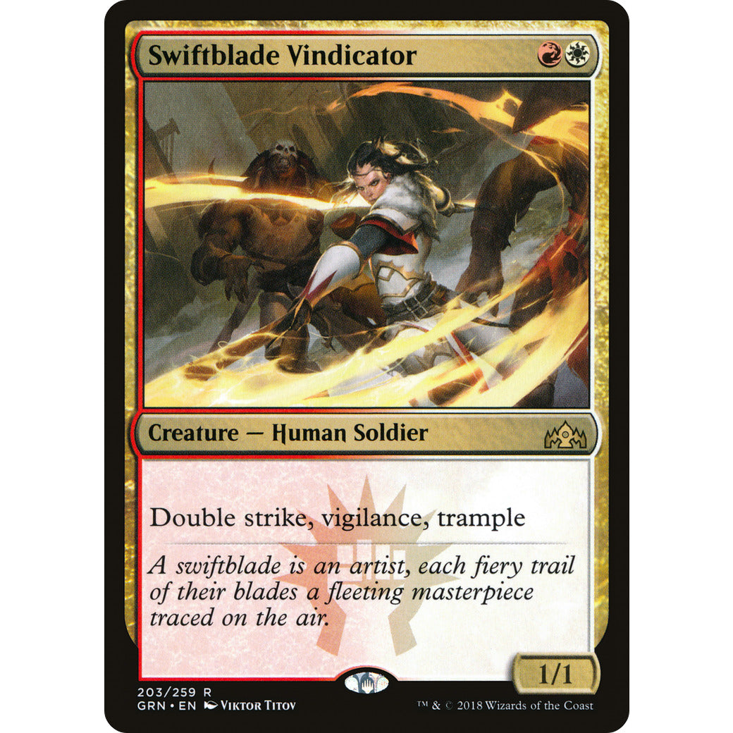 Swiftblade Vindicator (Guilds of Ravnica) Light Play