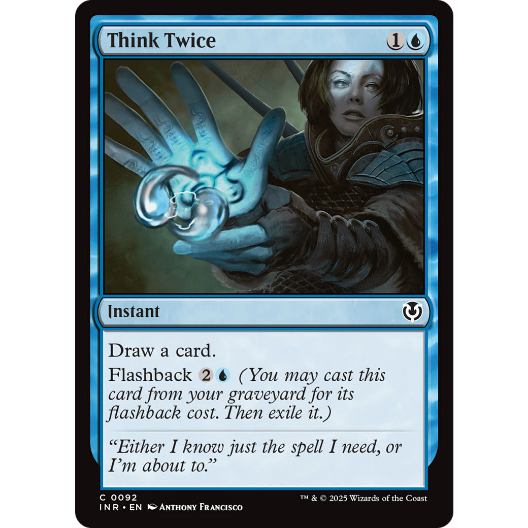 Think Twice (Innistrad Remastered) Light Play Foil