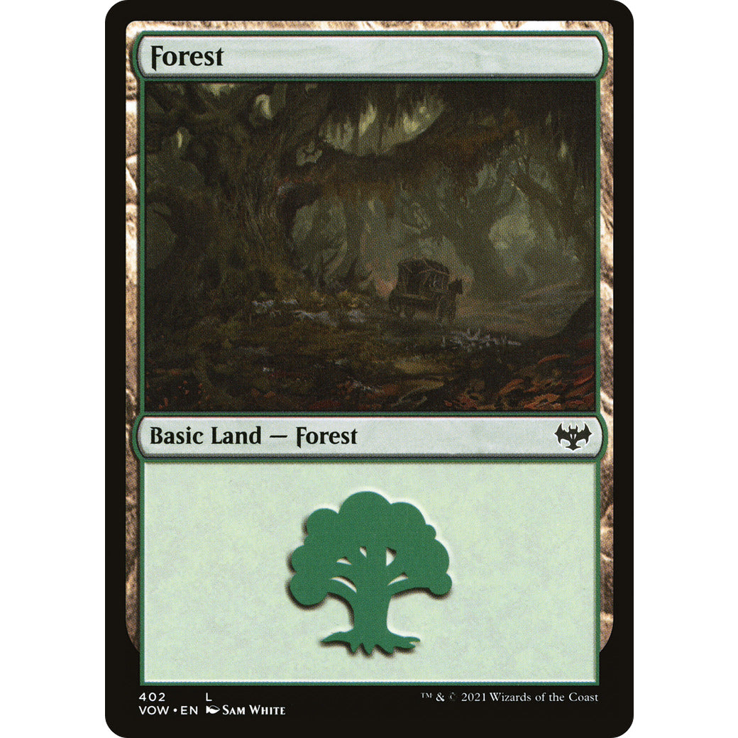 Forest (277) (Innistrad: Crimson Vow) Light Play Foil