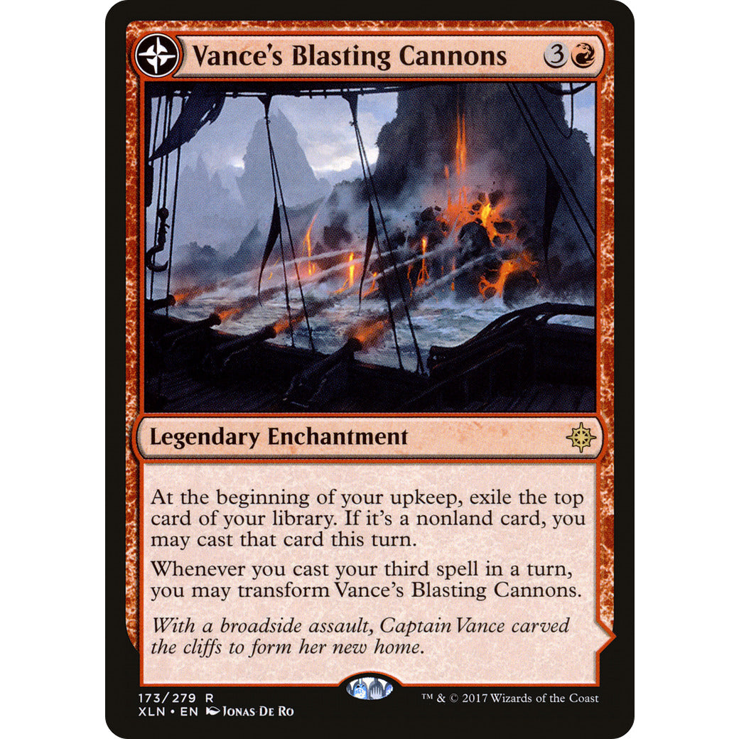Vance's Blasting Cannons (Spitfire Bastion) (Ixalan) Light Play