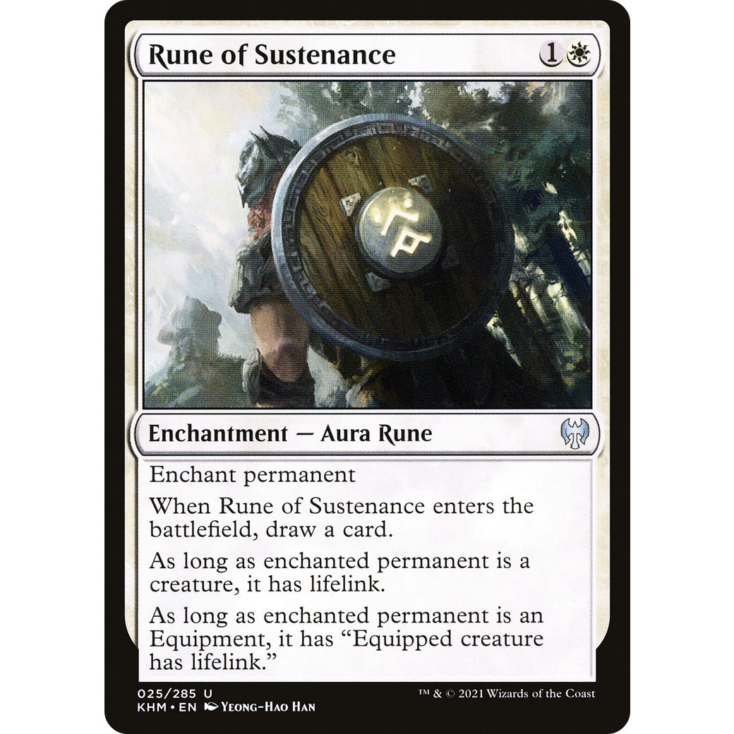Rune of Sustenance (Kaldheim) Light Play