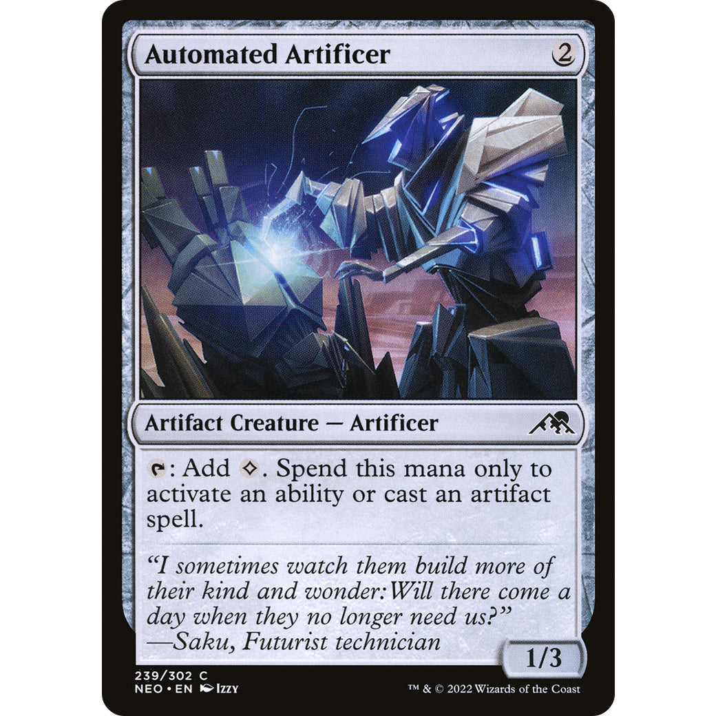 Automated Artificer (Kamigawa: Neon Dynasty) Near Mint Foil