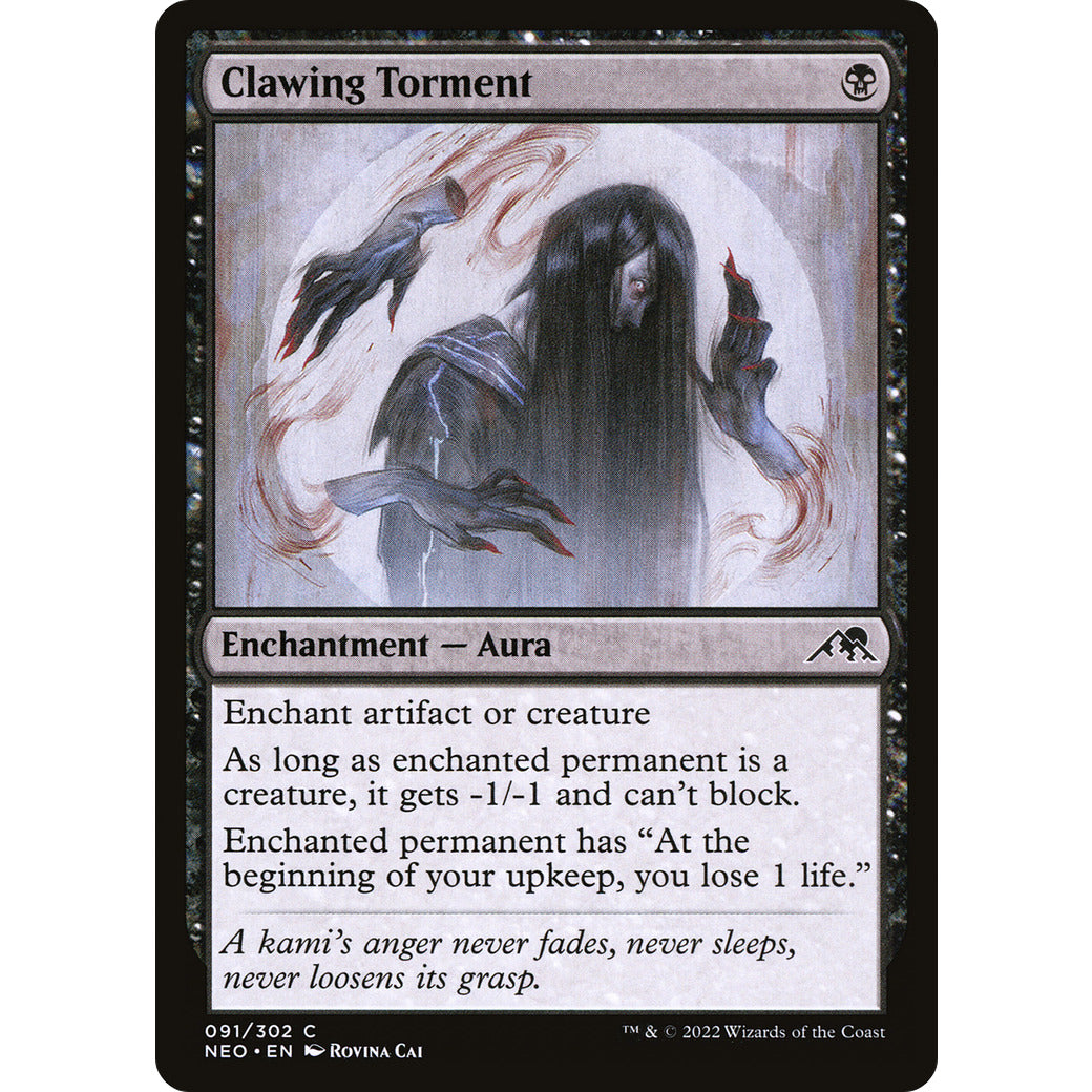 Clawing Torment (Kamigawa: Neon Dynasty) Near Mint Foil