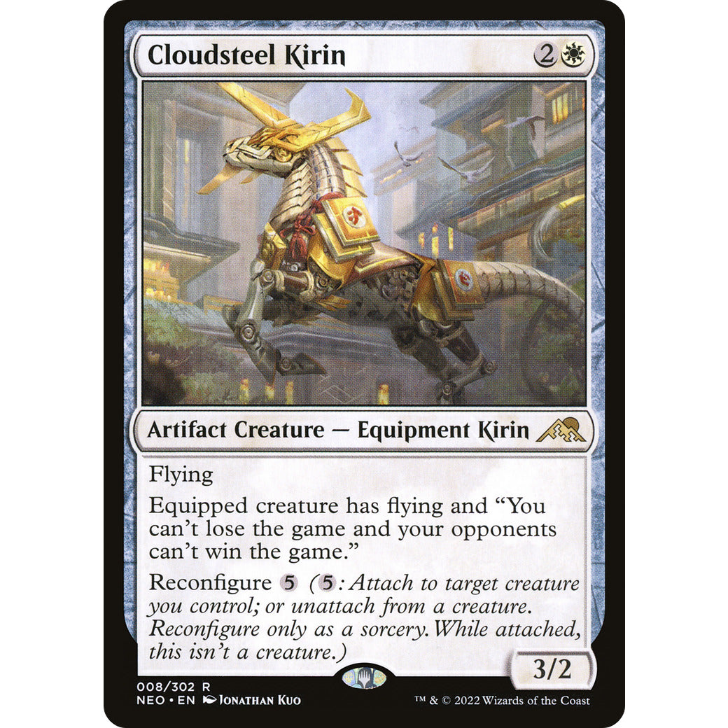 Cloudsteel Kirin (Kamigawa: Neon Dynasty) Near Mint