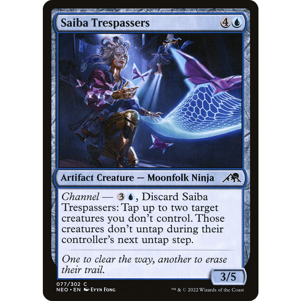 Saiba trespassers (Kamigawa: Neon Dynasty) Light Play Foil