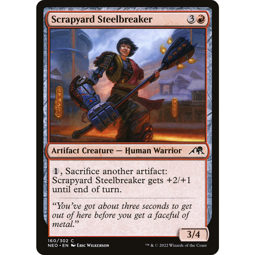 Scrapyard Steelbreaker (Kamigawa: Neon Dynasty) Light Play Foil