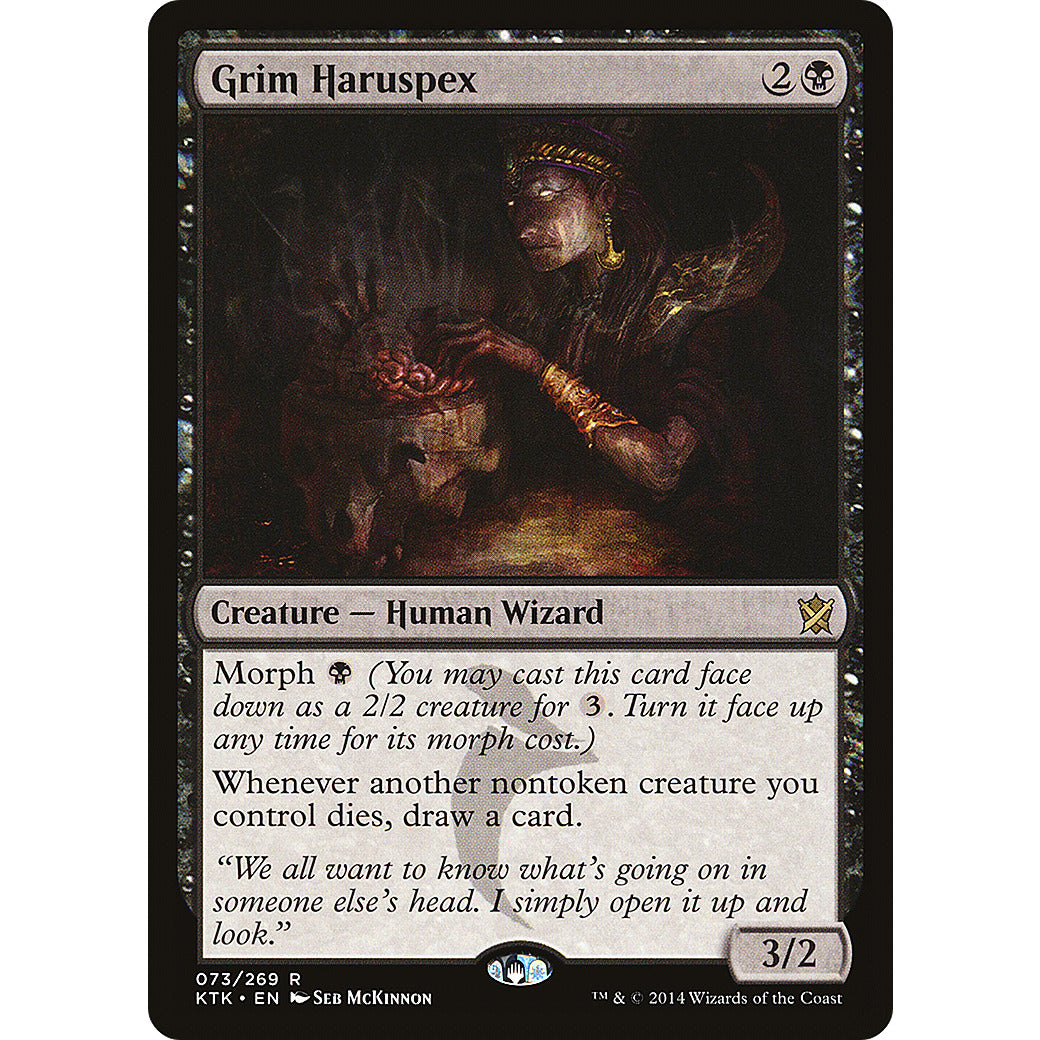 Grim Haruspex (Khans of Tarkir) Light Play