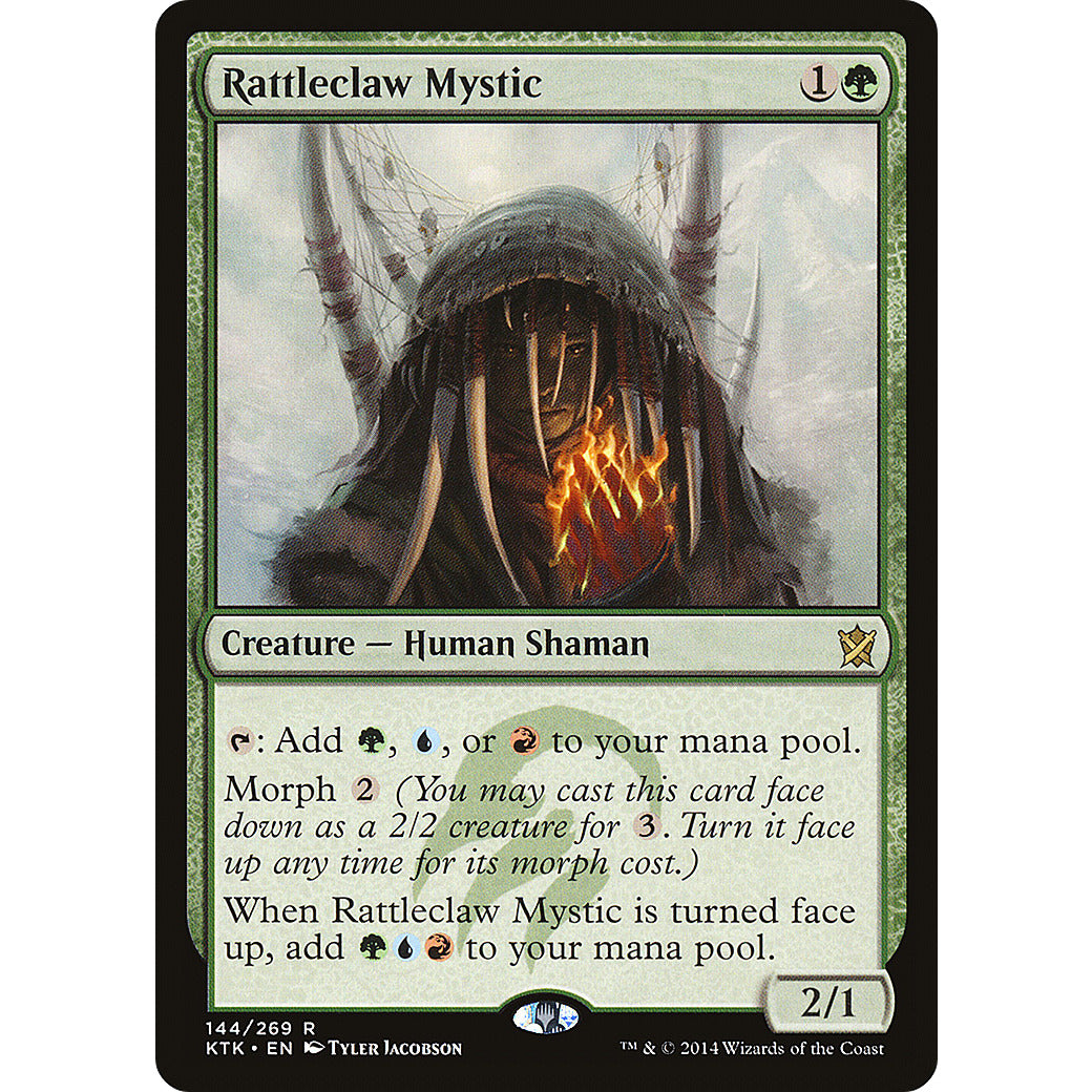 Rattleclaw Mystic (Khans of Tarkir) Light Play