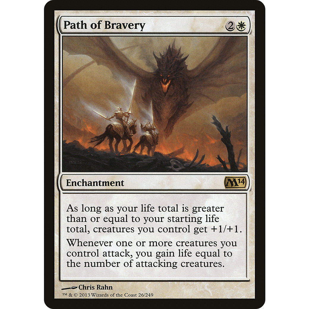 Path of Bravery (Magic 2014 Core Set) Light Play