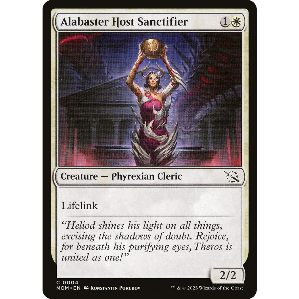 Alabaster Host Sanctifier (March of the Machine) Light Play Foil