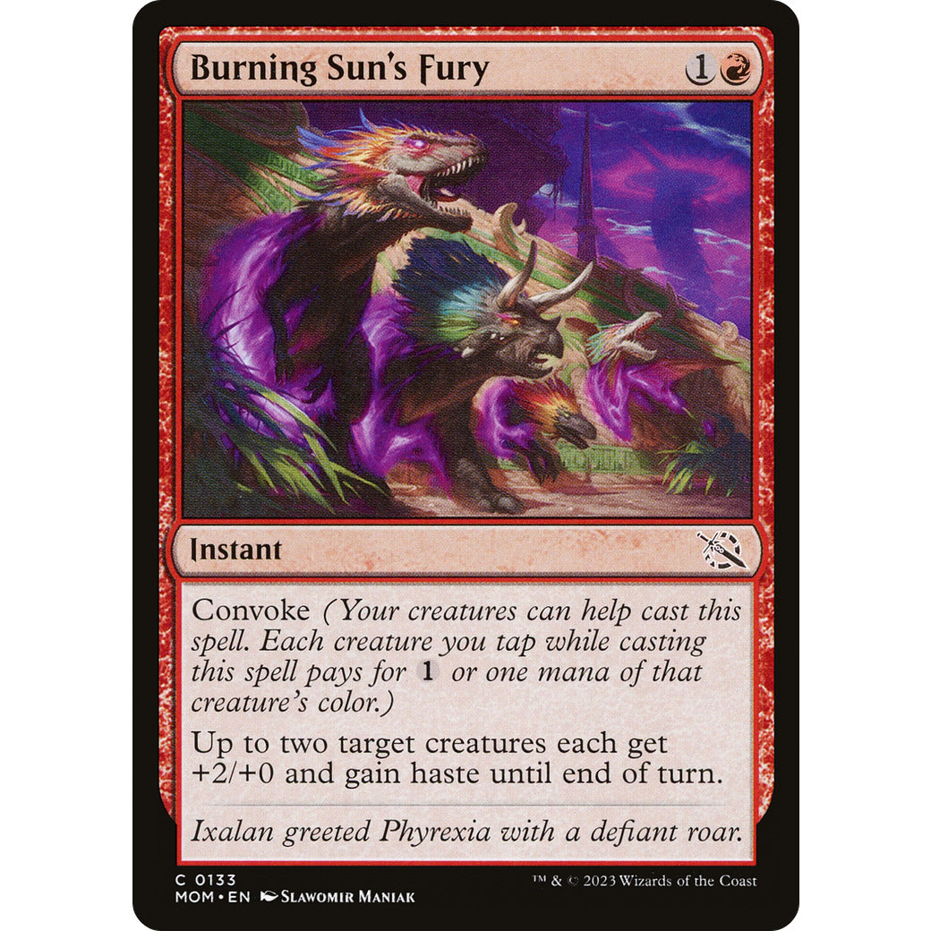 Burning Sun's Fury (March of the Machine) Light Play Foil
