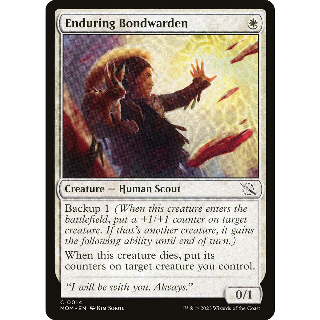 Enduring Bondwarden (March of the Machine) Near Mint Foil