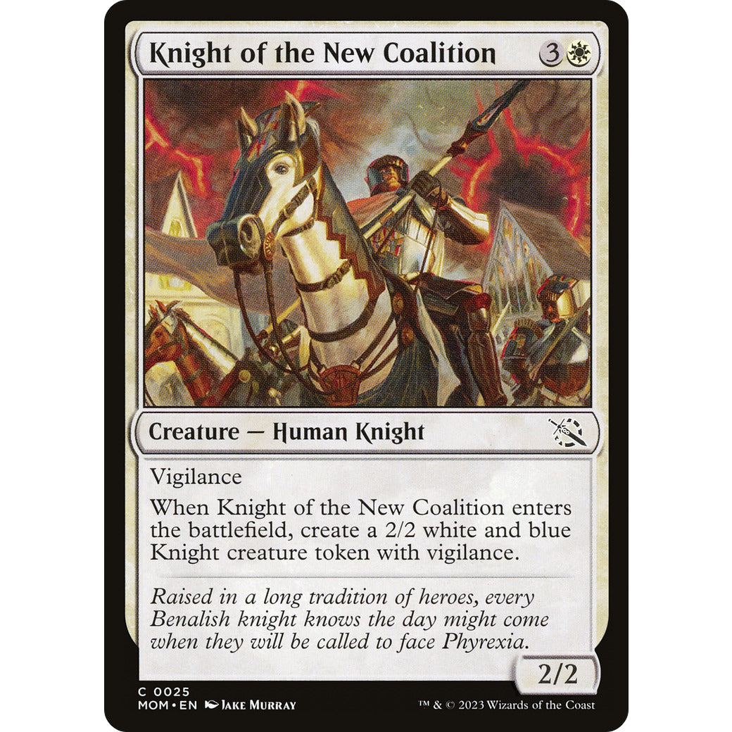 Knight of the New Coalition (March of the Machine) Light Play Foil
