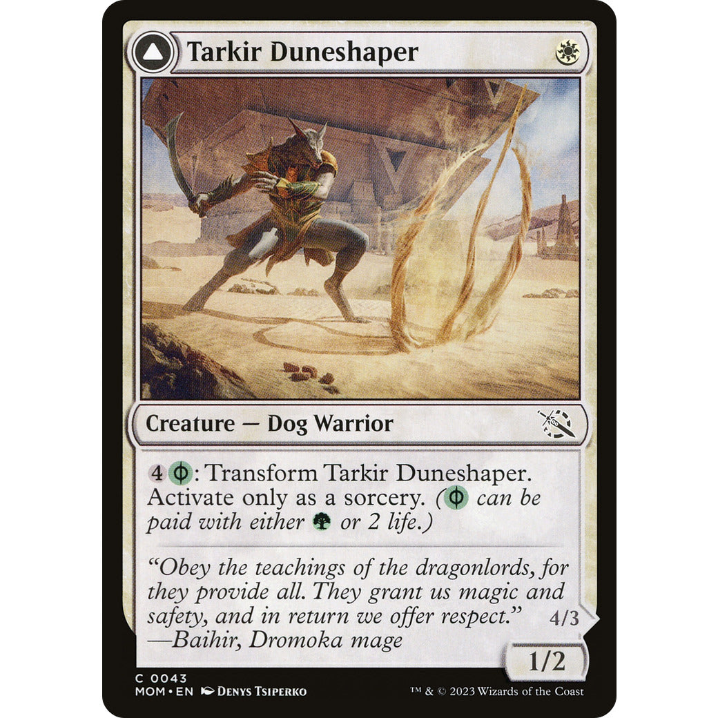 Tarkir Duneshaper (March of the Machine) Light Play Foil