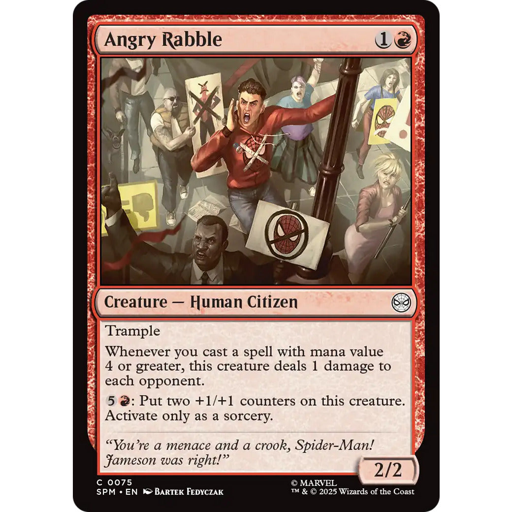 Angry Rabble (Marvel's Spider-Man) Near Mint Foil