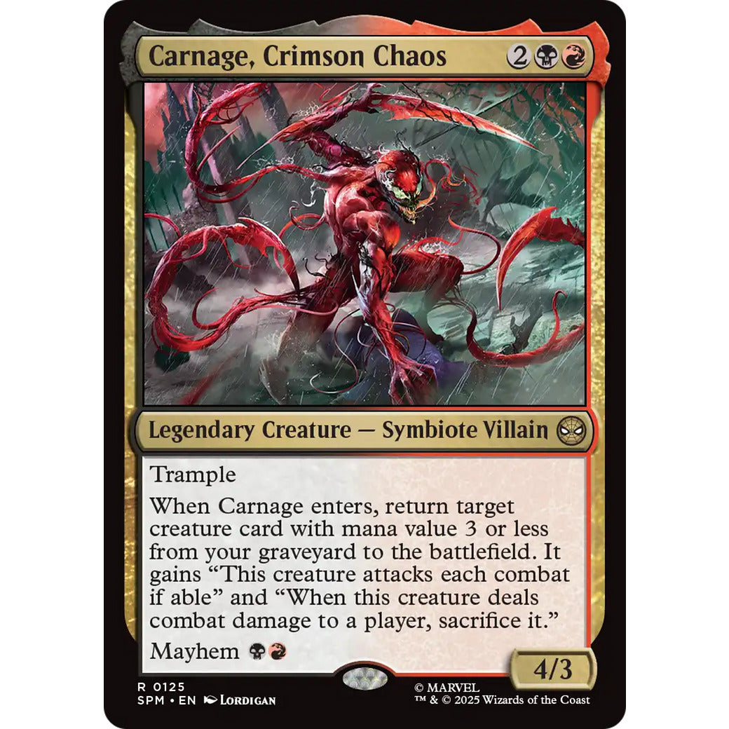 Carnage, Crimson Chaos (Marvel's Spider-Man) Near Mint