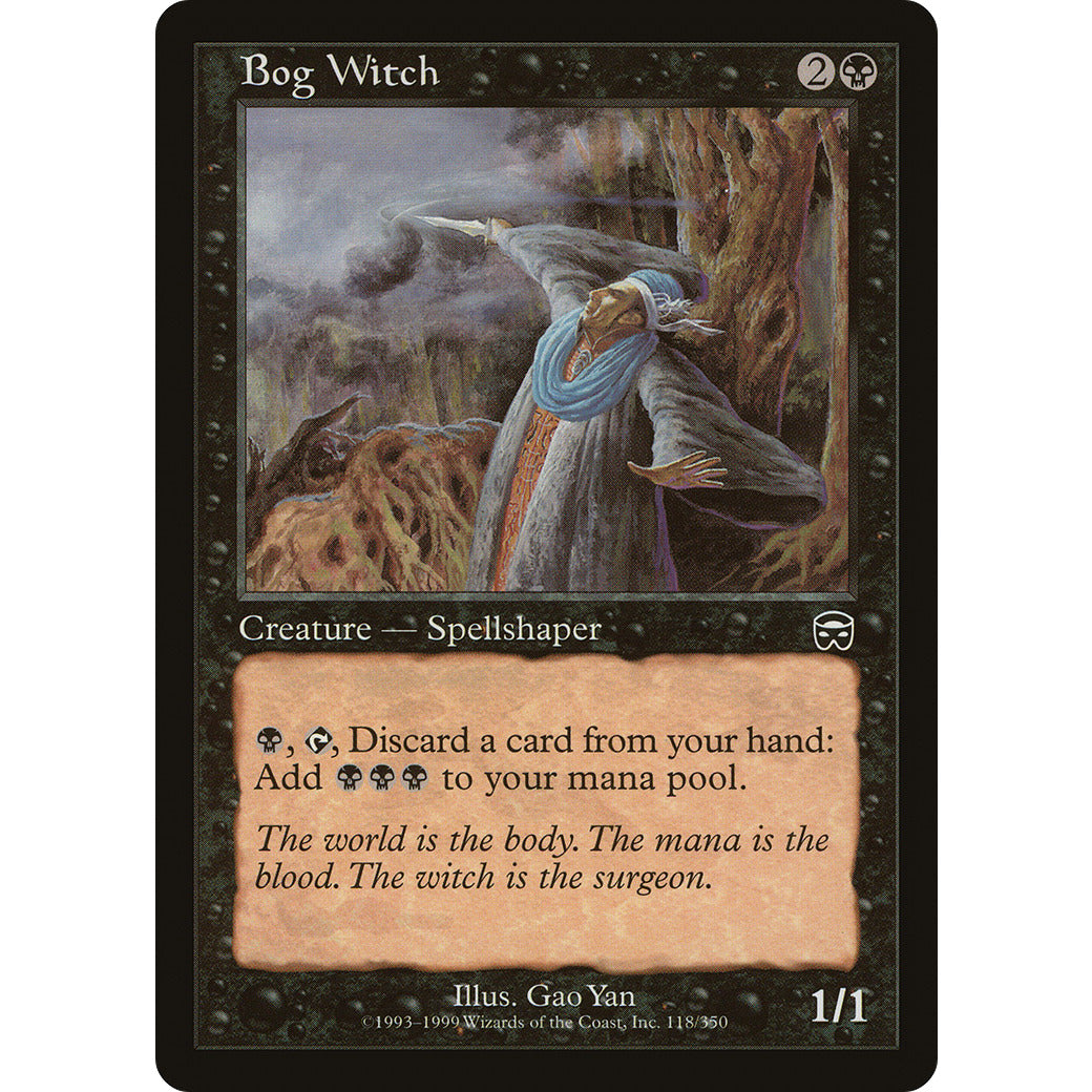 Bog Witch (Mercadian Masques) Light Play