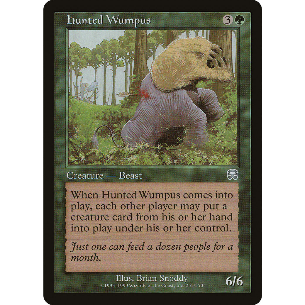Hunted Wumpus (Mercadian Masques) Light Play