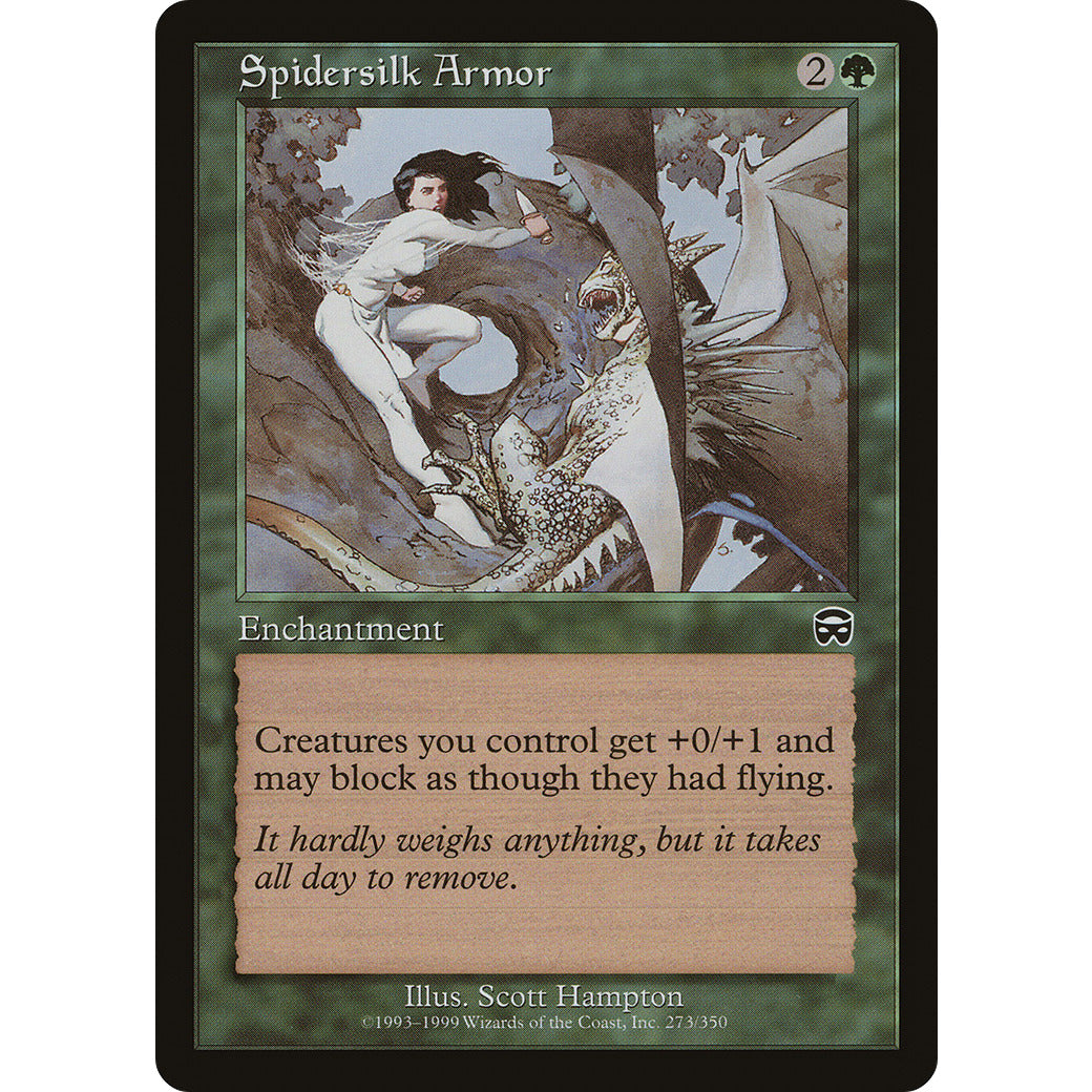Spidersilk Armor (Mercadian Masques) Light Play
