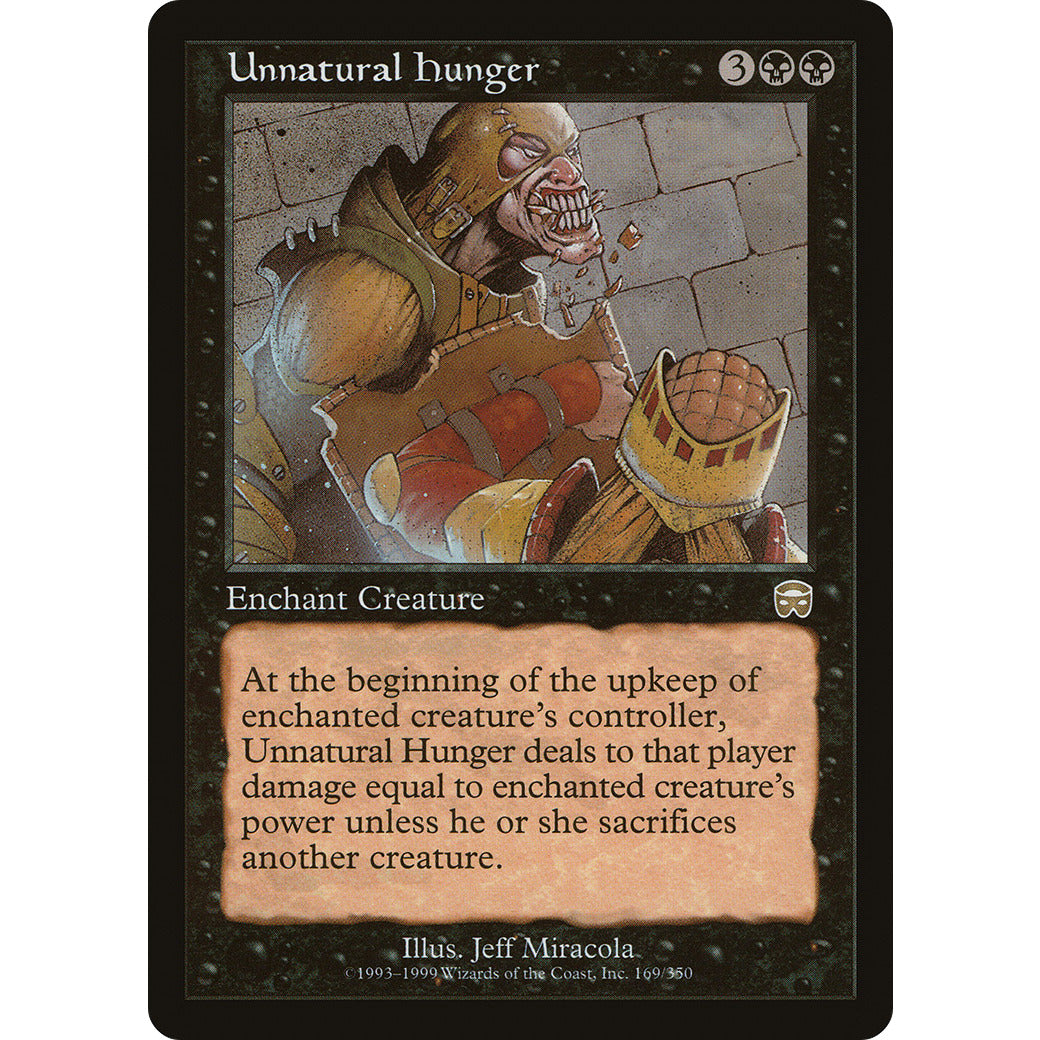 Unnatural Hunger (Mercadian Masques) Light Play