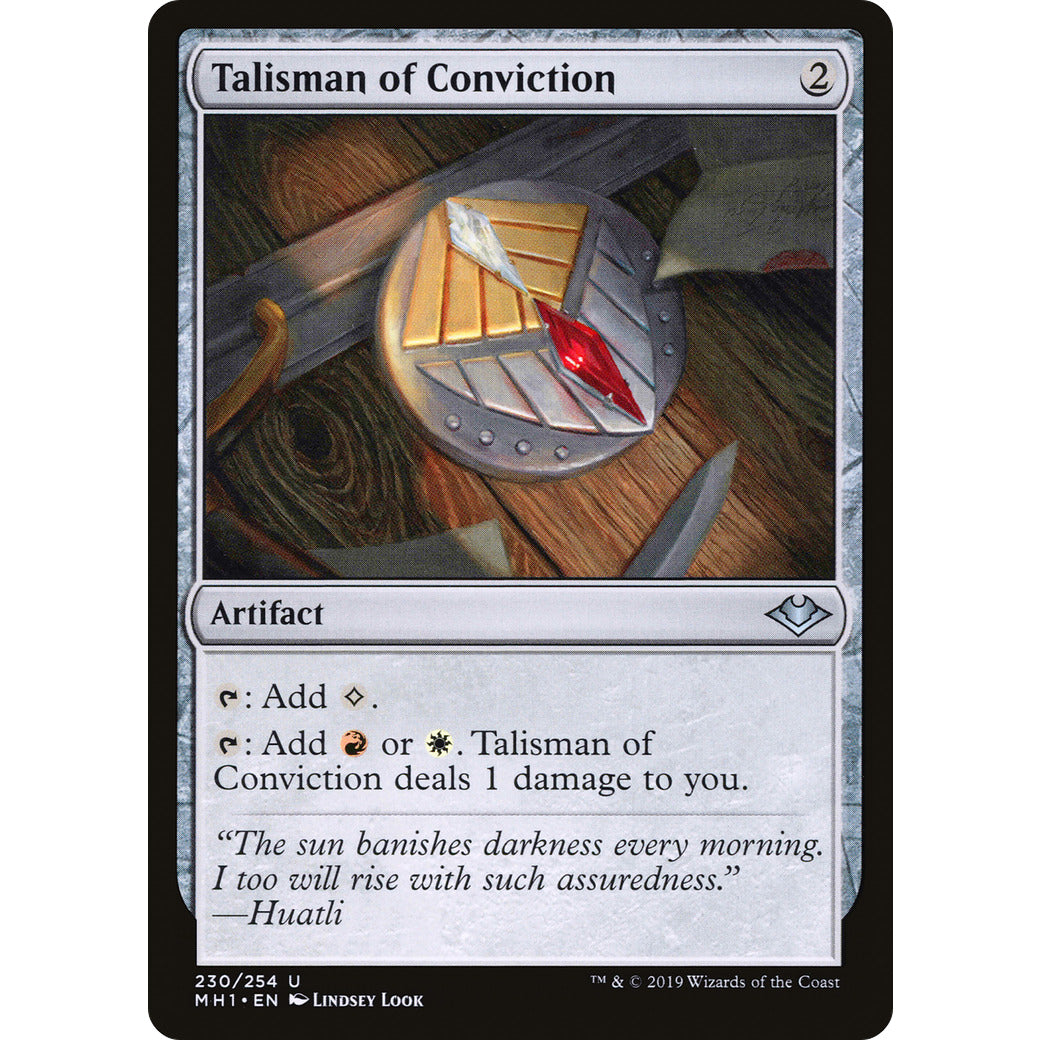 Talisman of Conviction (Modern Horizons) Light Play