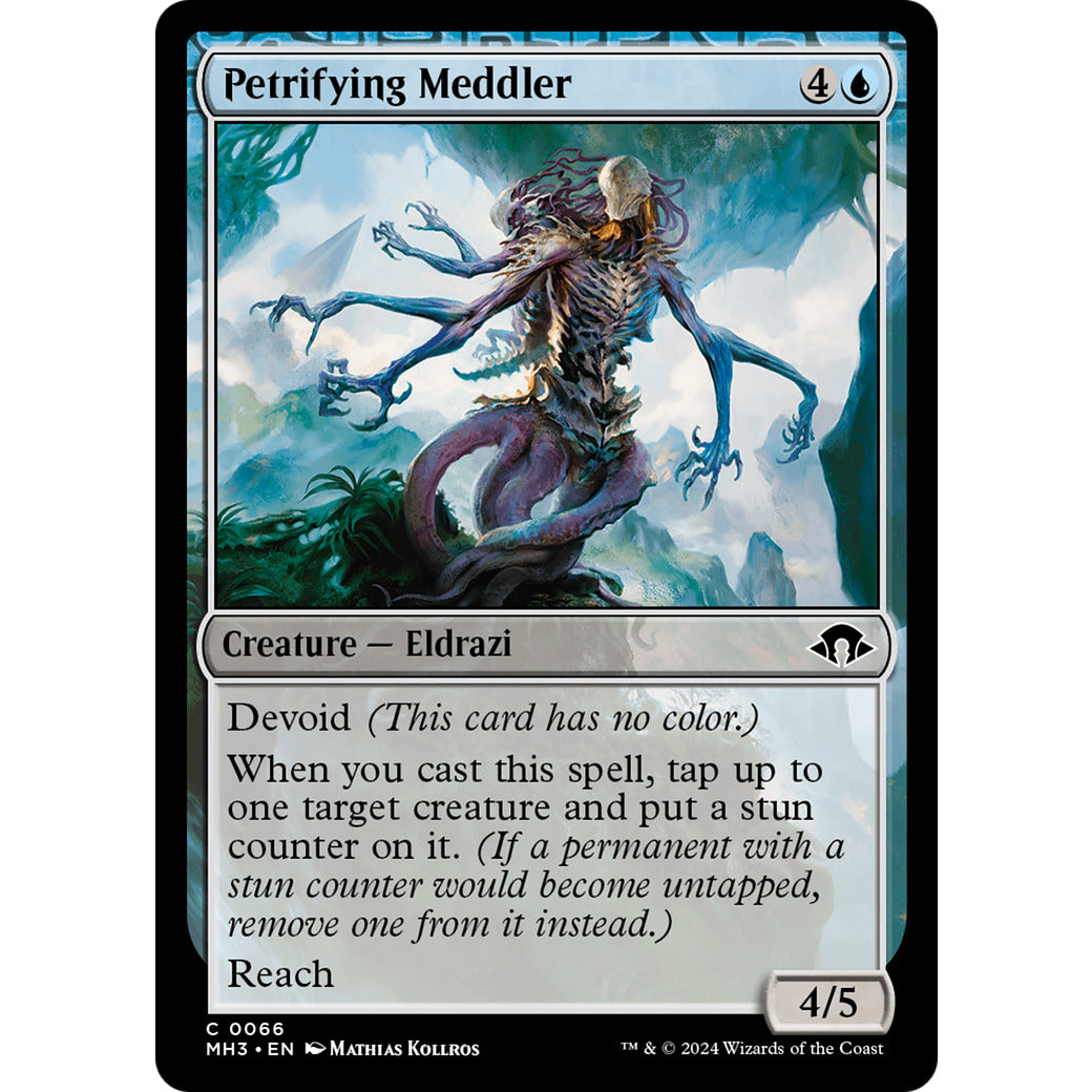 Petrifying Meddler (Modern Horizons 3) Light Play Foil