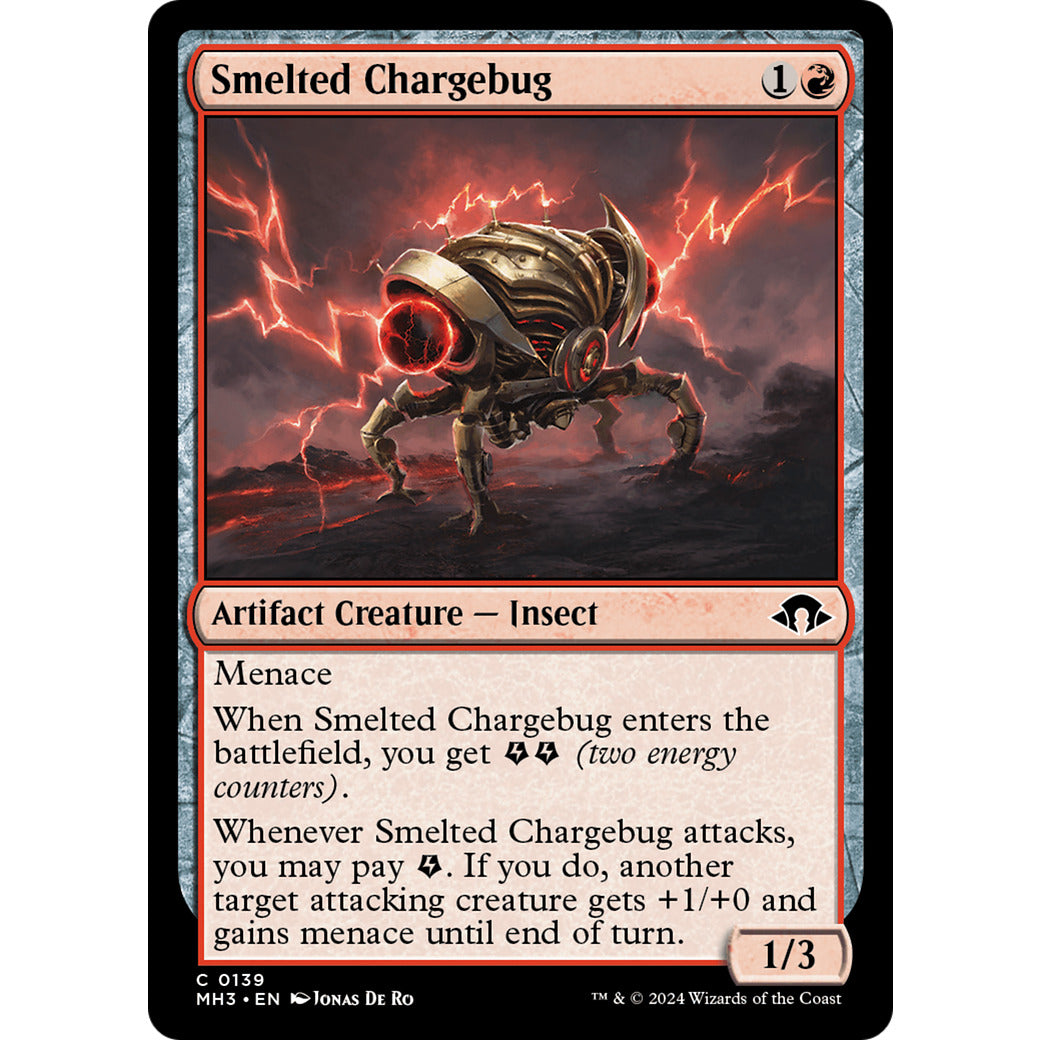 Smelted Chargebug (Modern Horizons 3) Light Play Foil