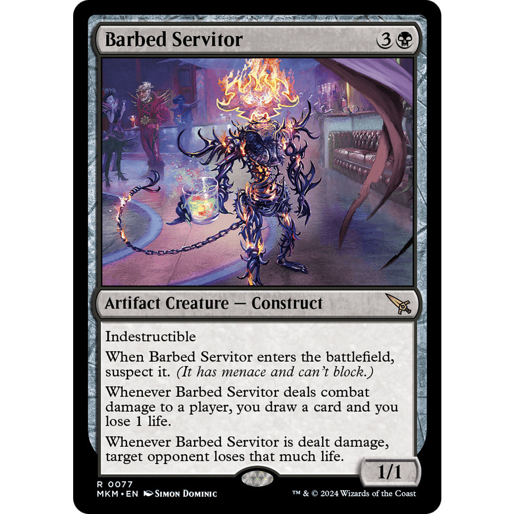 Barbed Servitor (Murders at Karlov Manor) Near Mint