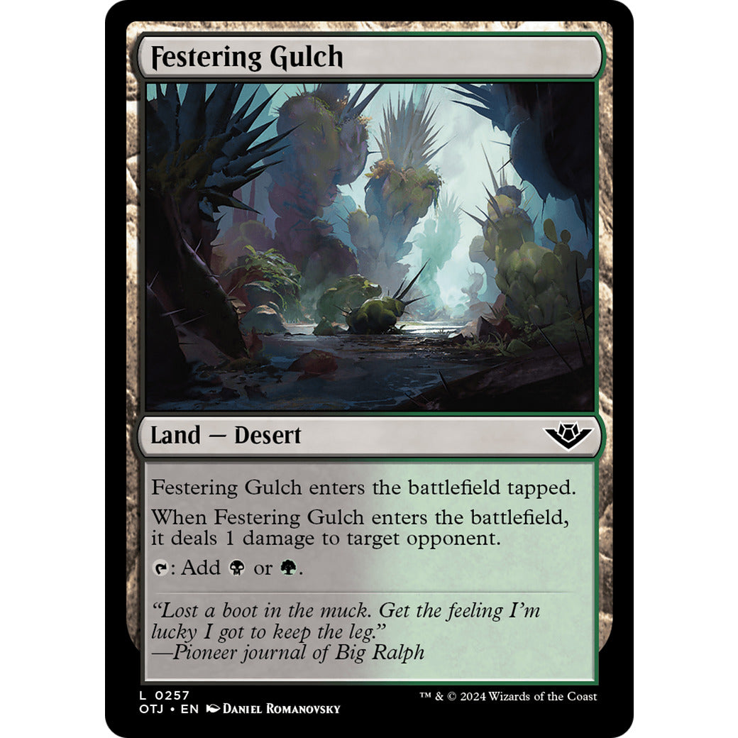 Festering Gulch (Outlaws of Thunder Junction) Near Mint Foil