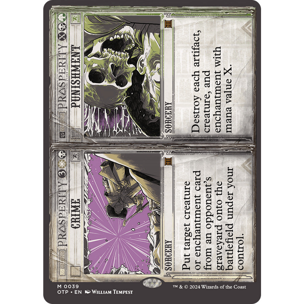 Crime / Punishment (Outlaws of Thunder Junction: Breaking News) Near Mint