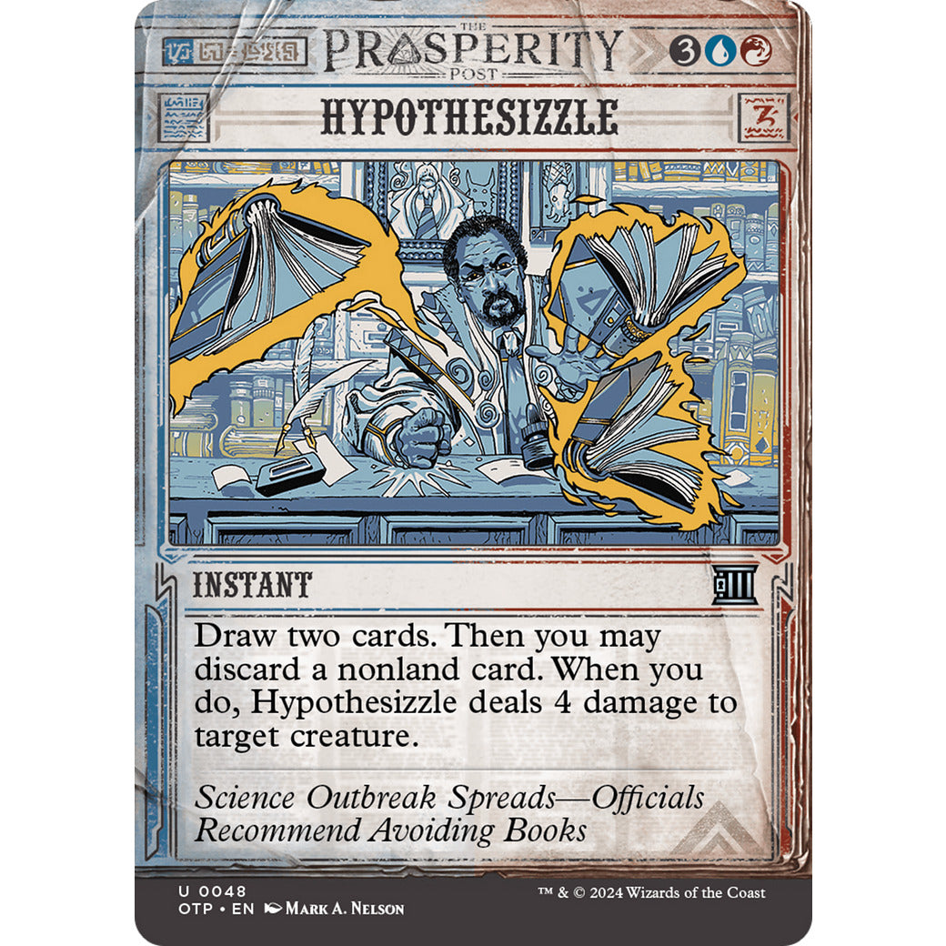 Hypothesizzle (Outlaws of Thunder Junction: Breaking News) Near Mint Foil