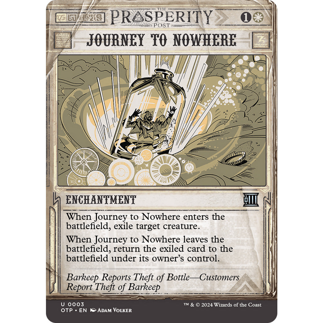 Journey to Nowhere (Outlaws of Thunder Junction: Breaking News) Near Mint Foil