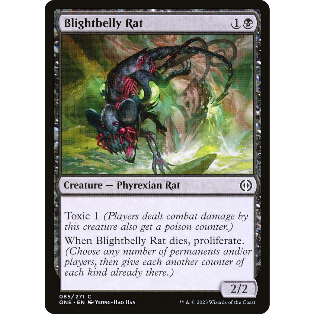 Blightbelly Rat (Phyrexia: All Will Be One) Near Mint Foil