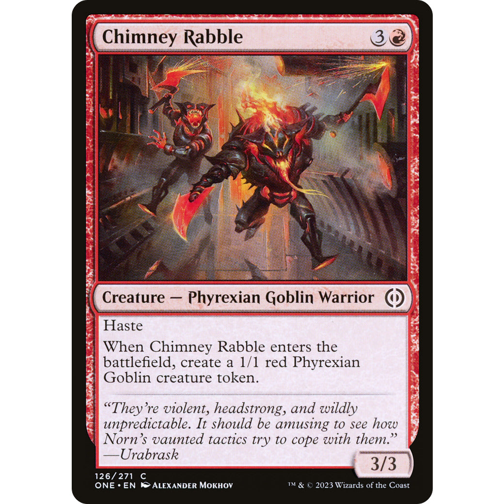 Chimney Rabble (Phyrexia: All Will Be One) Near Mint Foil