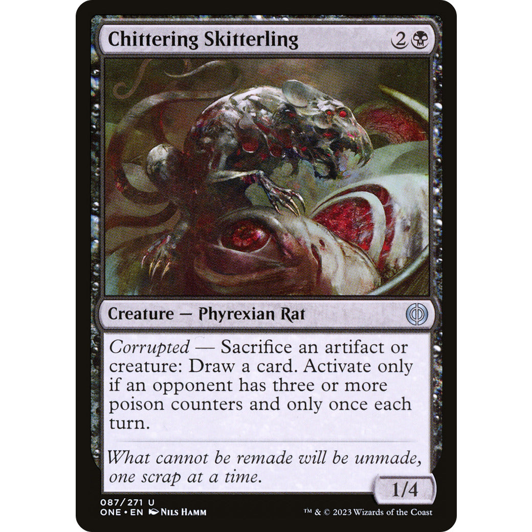 Chittering Skitterling (Phyrexia: All Will Be One) Near Mint Foil
