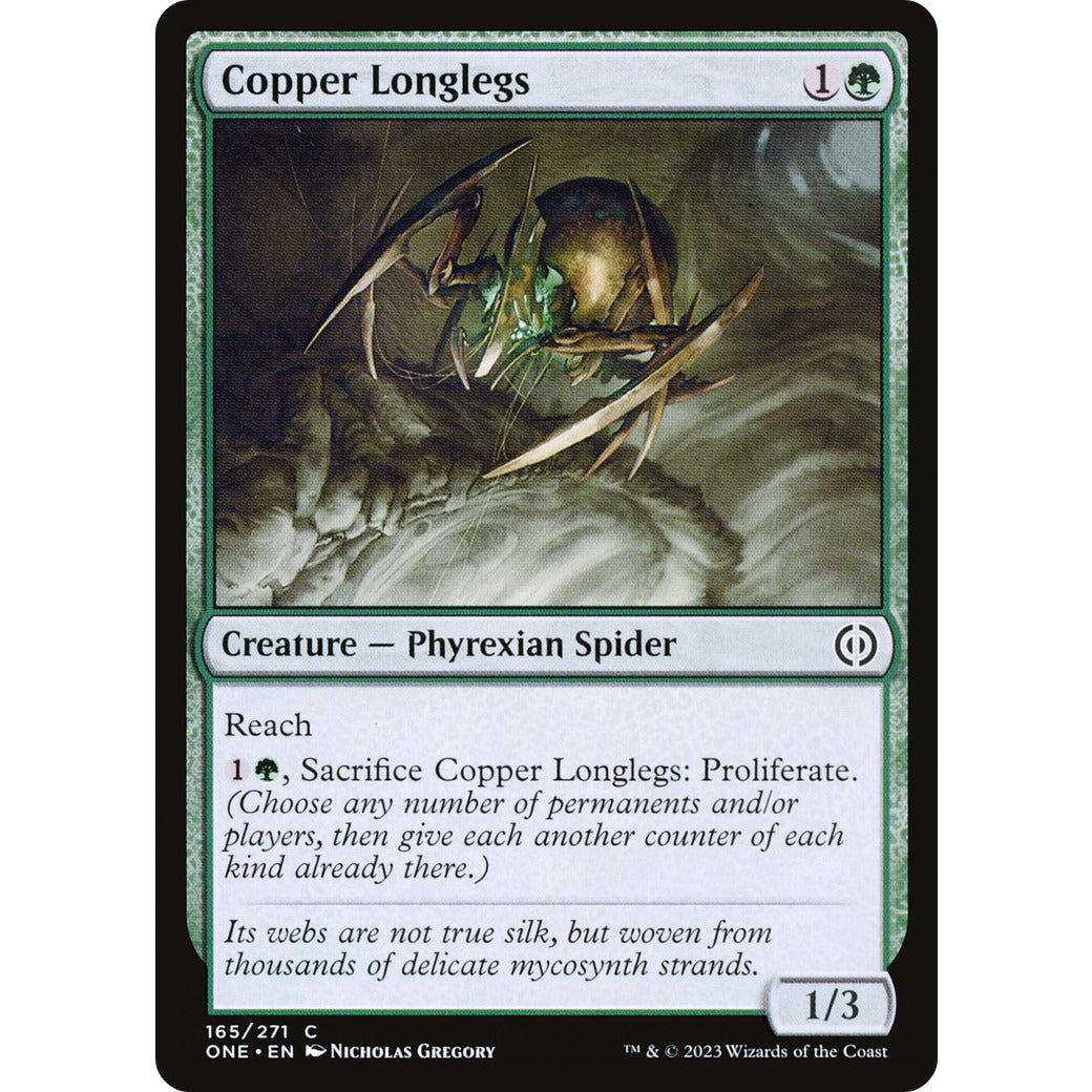Copper Longlegs (Phyrexia: All Will Be One) Near Mint Foil