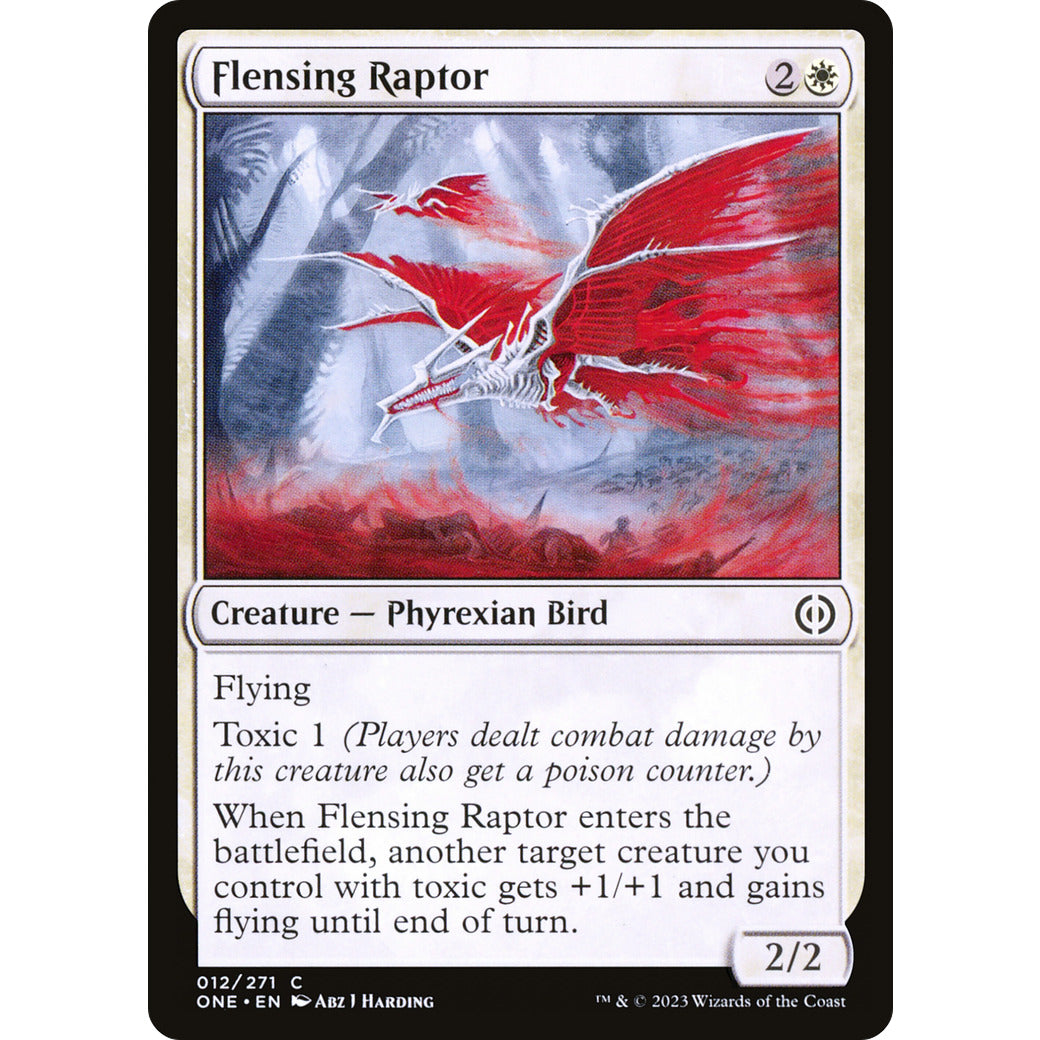 Flensing Raptor (Phyrexia: All Will Be One) Near Mint Foil