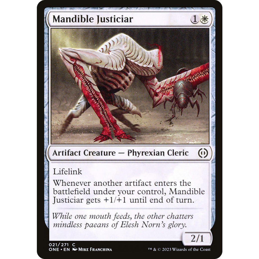 Mandible Justiciar (Phyrexia: All Will Be One) Near Mint Foil
