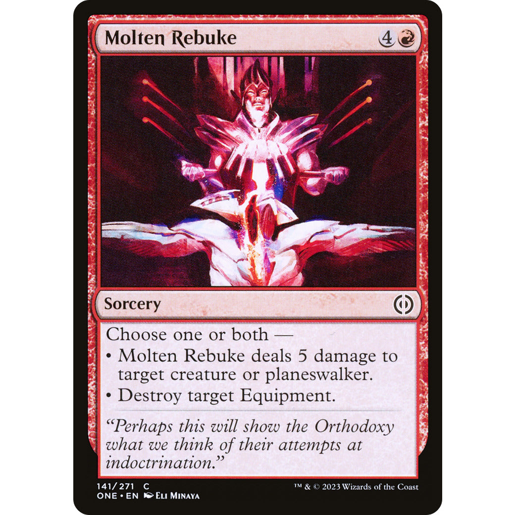 Molten Rebuke (Phyrexia: All Will Be One) Near Mint Foil