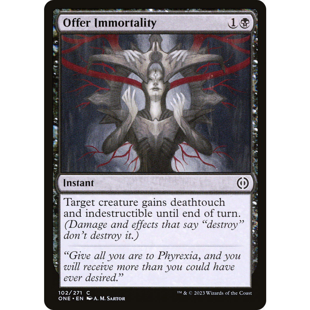 Offer Immortality (Phyrexia: All Will Be One) Near Mint Foil