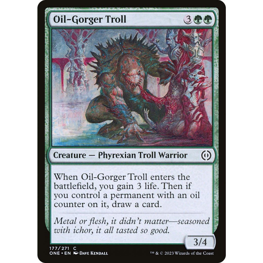Oil-Gorger Troll (Phyrexia: All Will Be One) Near Mint Foil