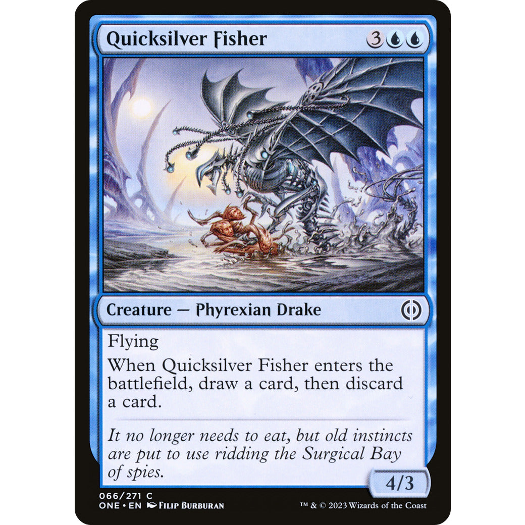 Quicksilver Fisher (Phyrexia: All Will Be One) Near Mint Foil
