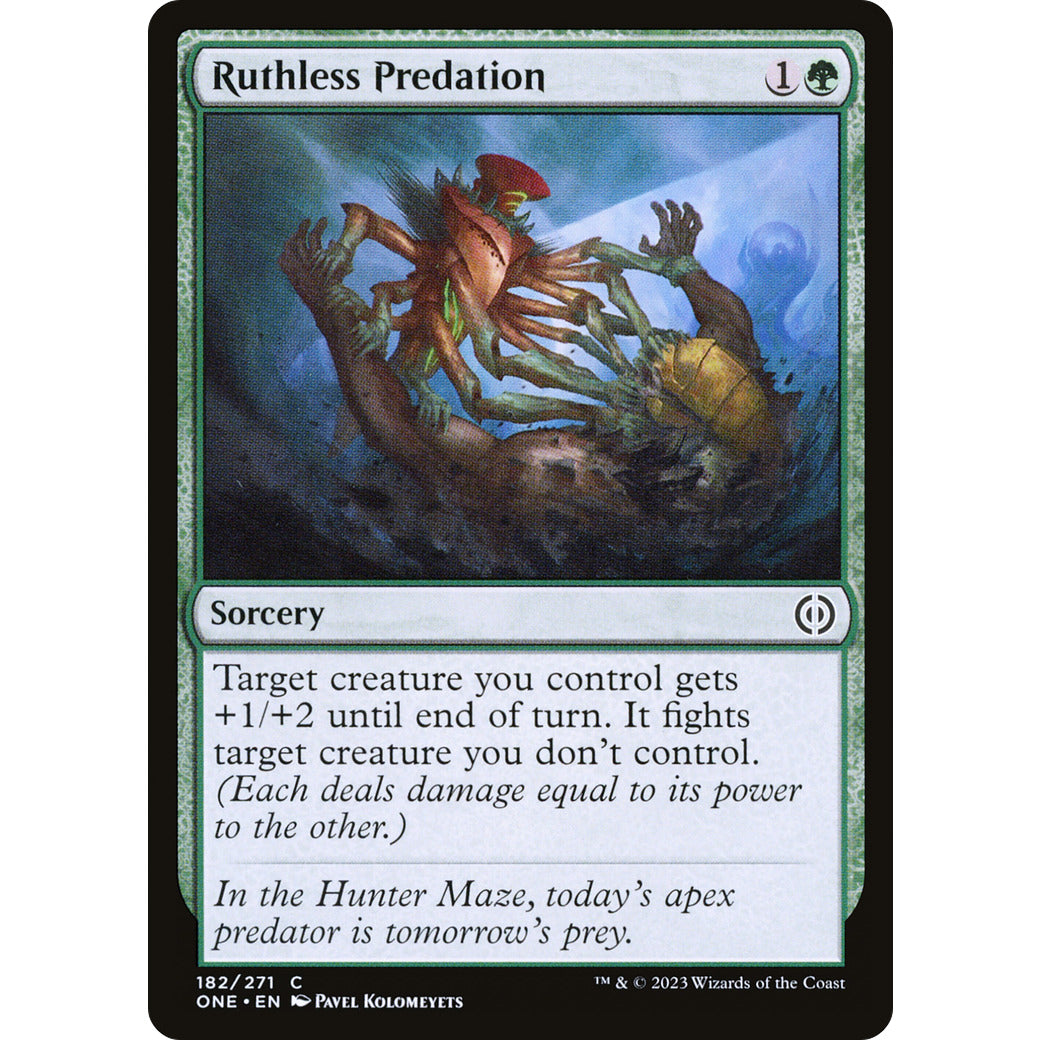 Ruthless Predation (Phyrexia: All Will Be One) Near Mint Foil
