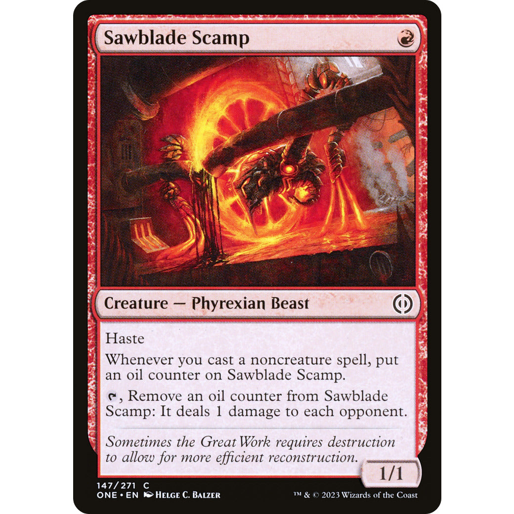 Sawblade Scamp (Phyrexia: All Will Be One) Near Mint Foil