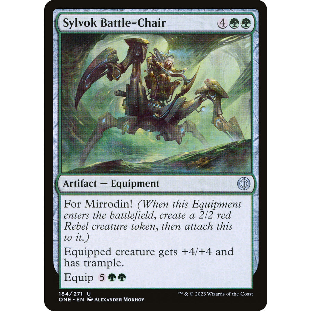 Sylvok Battle-Chair (Phyrexia: All Will Be One) Near Mint Foil
